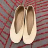 Bailarinas Minimalistas de Suela Suave, Punta Redonda y Corte en V, Slip-On, Nuevos Planos de Verano 2026 para Commuter, Zapatos Mary Jane