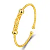 Pulsera de comercio exterior de gran venta chapada en oro de 24k pulsera de flores de coche pulsera ajustable pulsera de cuentas de moda para gente moderna