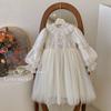 Vestido de Princesa para Cumpleaños de Niña 2026 Otoño Nuevo Elegante Versión Coreana Súper de Hadas Moda Vestido de Malla para Niños