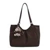Bolso grande elegante y práctico para mujer, nuevo modelo 2026, bolso de hombro ligero y versátil, adecuado para que lo usen los estudiantes universitarios para clases, bolso tote