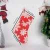 Decoração de Natal Nova Transfronteiriça Pingente de Natal Meias de Natal Floco de Neve Meias de Natal de Pelúcia Sacola de Presente