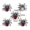Colgante de Araña con Incrustaciones de Metal Oscuro Decoración DIY para Uñas Pulsera Llavero Colgante de Aleación W694