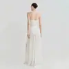 Comercio Exterior Amazon Vestido Largo de Tubo sin Tirantes para Mujer Verano Ajustado Malla Plisada Vestido de Noche para Fiesta ins
