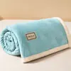 Manta de terciopelo de leche invierno terciopelo coral dormitorio estudiantil manta pequeña oficina siesta sofá cubierta de manta para cama
