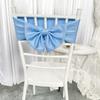 Amazon Transfronterizo Grueso Color Sólido Poliéster Elástico Lazo Hotel Boda Silla de Boda Respaldo Correas Decorativas Al por Mayor
