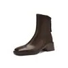 Nuevas Botas Chelsea para Mujer, Botas de Caballero Empalmadas para Otoño e Invierno, Botines con Tacón Cuadrado y Medio, Tallas 32-43, Botas de Comercio Exterior de Amazon