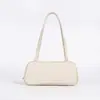 Bolso de Hombro Simple de Moda Estilo Coreano de Gama Alta Bolso Tipo Bowling Versátil Bolso Cuadrado Pequeño de Cuero Genuino Bolso de Mano de Cuero Curtido Vegetal Moderno