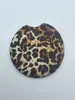Porta-copos para carro de leopardo material de mergulho porta-copos para carro acessórios de interior de carro tapete antiderrapante para carro