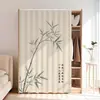 Persiana de Bambu Chinesa Tipo Colante em Trilho Deslizante Cortina para Armário Guarda-Roupa Cortina à Prova de Poeira Armário sem Porta Sapateira Cortina Cover Feia Fixa