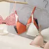 Sujetador original de tirantes finos para mujer, realza busto pequeño, espalda bonita, sin aros, anti-flacidez, nuevo sujetador sexy
