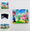 Bolsa para Monedas Super Mary Mario Bros Mario Estudiante Hombres y Mujeres Billetera Plegable de Cuero PU Porta Tarjetas