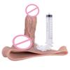 Brinquedo Sexual Adulto Sxxy Dildo Artificial para Mulheres Usarem Sólido Borrifável à Água à Prova d'Água Brinquedo de Silicone Calças de Couro