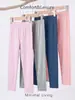 Pantalones de algodón puro para niños para otoño, pieza única, para niños y niñas, niños medianos y grandes, pantalones finos de capa base, pantalones para dormir en casa de primavera y otoño, pantalones largos interiores holgados