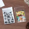 Sacos Autoadesivos de OPP com Estampa de Desenho Animado de um Filhote, Sacos Plásticos Autoadesivos para Acessórios, Sacos Autoadesivos Adesivos Tipo Polaroid