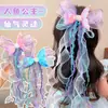 Horquilla de lazo para niña, accesorio para el cabello, cinta de princesa sirena Aisha, horquilla para el cabello, manos de niña pequeña