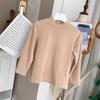 Camisa Base Gola Alta Grossa de Cashmere Infantil para Meninas e Meninos, Gola Meia-Alta, Top Quente de Outono e Inverno para Crianças Maiores, Roupa Íntima Estilosa