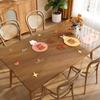 Tapete de Mesa Transparente Desenho Animado Descartável À Prova de Óleo Impermeável Anti-queimadura Vidro Flexível de PVC Toalha de Mesa Tapete para Mesa de Centro Leve de Luxo High-end