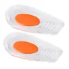 Almohadillas de talón de GEL de dos colores, suaves y amortiguadoras, plantillas de media talla, copas de talón en forma de U, autoadhesivas y antideslizantes, almohadillas de talón de dos colores