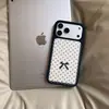 Comercio exterior modelo explosivo de gran venta ins encaje lunares moño aplicable a funda de teléfono móvil iphone18/17Promax venta al por mayor