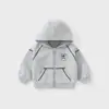 Jaqueta Infantil Azul Escuro DUUDUU 2026 Jaqueta para Meninos Moletom com Capuz para Bebê Infantil Pequeno Roupas Casuais Color Block