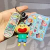 Llavero Auténtico de Patineta Lindo y Moderno de Crayon Shin-Chan Colgante Divertido y Sanador para Mochila de Estudiante Regalo Creativo Femenino