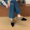 Sandalias elevadoras de altura interior 2026 otoño e invierno para exteriores puntera cuadrada sin cordones zapatillas peludas de punta cerrada
