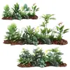 Venta al por mayor spot combinación de plantas verdes artificiales macetero exterior departamento de ventas de calle comercial canaleta para flores decoración de ventana cuadrada