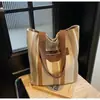 Bolsa de Lona Grande Capacidad Estilo Coreano Bolso Tote para Mujer Bolso de Hombro Casual Bolso Cruzado Casual con Rayas Verticales Bolso para Viajar al Trabajo