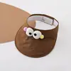 Gorro de Bebé, Sombrero de Sol de Verano, Gorro de Dibujos Animados Lindo y Súper Lindo con Ala Ancha, Sombrero de Protección Solar para Bebés y Niños Pequeños al Salir, Estilo Coreano