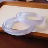 Pulseira Simples de Pedra Olho de Gato para Mulheres, Pulseira Transparente Branca Luar de Gelo, Pequeno Presente para Promoção de Transmissão ao Vivo de Banco e Seguro