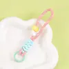 Llavero de Cuerda Trenzada Colorido DIY Creativo Tejido Corto Cadena Colgante Antiperdida para Teléfono y Bolsa, Disponible en Múltiples Colores