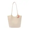 Bolso Tejido Retro de Gama Alta para Mujer, Gran Capacidad, Bolso de Hombro Versátil para el Día a Día, Bolso Tote para Mujer de Estilo Casual Sencillo y Relajado