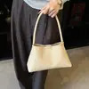 Moda Trançada Novo Estilo Design Simples Retrô 2026 Grande Capacidade Trabalho Deslocamento Leve Cor Sólida Deslocamento Bolsa de Ombro Sob o Braço
