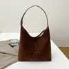 Bolsa Grande de Textura Simples e Fashion Retrô 2025 Inverno Nova Bolsa Tote Tendência Bolsa de Ombro Feminina