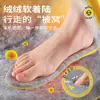 Plantillas Super Suaves con Forro de Lana Cálida de Invierno Unisex Antideslizantes Absorbentes de Sudor Transpirables Desodorantes Anti-Olor Acolchado Grueso de Lana Polar