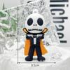Llavero con colgante de calabaza de Halloween, diseño de cruz fronteriza, para coche, de Navidad, regalo pequeño
