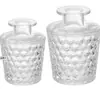 Botella de Perfume Tallada Forma de Diamante Botella de Aromaterapia Cuadrada Botella Cubo de Agua Forma de Flor Botella de Vidrio Botella Vacía Cristal de Fragancia