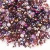 Venta Caliente Transfronteriza de Cuentas Planas de 2-12 mm en Varios Colores, Cuentas de Vidrio Hechas a Mano, Pulseras de Cristal Brillantes, Collares, Aretes y Materiales de Color