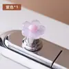 Shake Tone Same Flower Toilet Press Long Nail Manicure Universal Creative Toilet Flush Switch