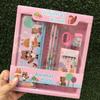 Lbk Caja de Regalo Set de Papelería Temporada de Regreso a Clases Material Escolar para Niños Paquete de Regalo Bolsa de Tela Regalo Promocional