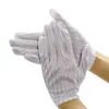 Guantes Rayados Antiestáticos de Cinco Dedos, Guantes Antideslizantes Punteados Engrosados por Doble Cara, Protección Electrónica Libre de Polvo al por Mayor