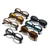2026 Nuevas Gafas de Sol Ovaladas de Marco Pequeño Transfronterizas Estilo Europeo y Americano Tendencia Diseño de Letras Populares Gafas de Sol de Tamaño Mediano