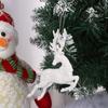 Decoraciones para Árbol de Navidad de Venta Caliente Transfronteriza: Reno, Alas de Ángel, Jaula de Pájaros Creativa, Estrella Hueca de Cinco Puntas, Navidad Blanca