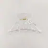 Amazon en stock nuevos accesorios para el cabello transparentes agarre medio primavera 2024 pinza de tiburón pasador en blanco base en bruto venta al por mayor