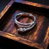 Anillo de moda dominante calavera de hombre Dragón punk retro anillo individual personalidad anillo para chicos joyería al por mayor