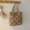 Bolsa de Ombro de Veludo Cotelê com Estrela para Mulheres, Bolsa Transversal de Grande Capacidade, Bolsa de Lona Estilo Japonês, Bolsa de Mão Escolar para Estudantes, Bolsa de Axila para Mulheres