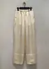Pantalones de Acetato con Solapa de Estilo Japonés para Primavera y Verano, Pantalones Largos Casuales Rectos de Corte Holgado Adelgazantes