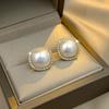 Pendientes de Perla Cuadrados de Micro Diamante Nuevos 2024 Calientes Otoño e Invierno para Mujer Pendientes de Nicho de Lujo Ligero Oreja Avanzada de Moda
