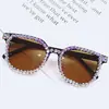 Gafas de Diamantes Hechas a Mano Estilo Flash para Mujer Gafas de Sol para el Verano con Protección Ultravioleta Especial Transfronteriza para Gafas de Sol Personalizadas