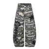 Novos Calças Casuais Femininas 2026 Estilo Urbano Patchwork Cintura Média Estampa Camuflada Foice Fornecimento Atacado 55